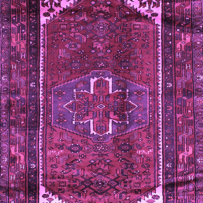 Machine Washable Persian Purple Traditional Area Rugs, wshtr155pur