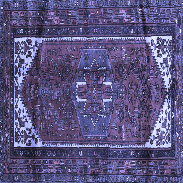 Square Persian Blue Traditional Rug, tr155blu