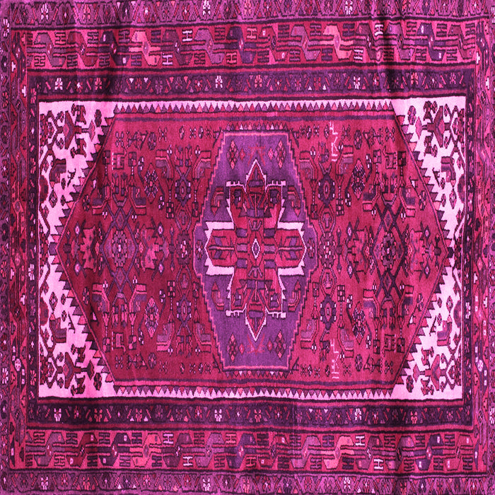Square Persian Pink Traditional Rug, tr155pnk