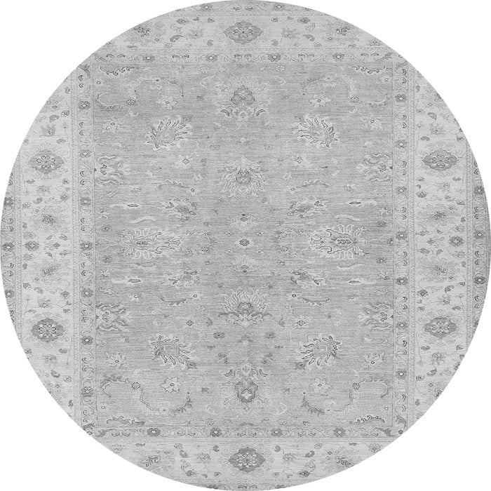 Square Oriental Gray Traditional Rug, tr1560gry