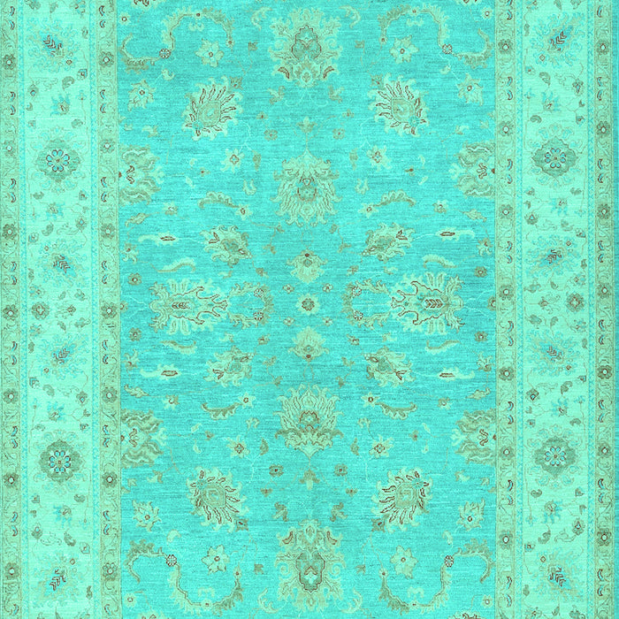Machine Washable Oriental Turquoise Traditional Area Rugs, wshtr1560turq