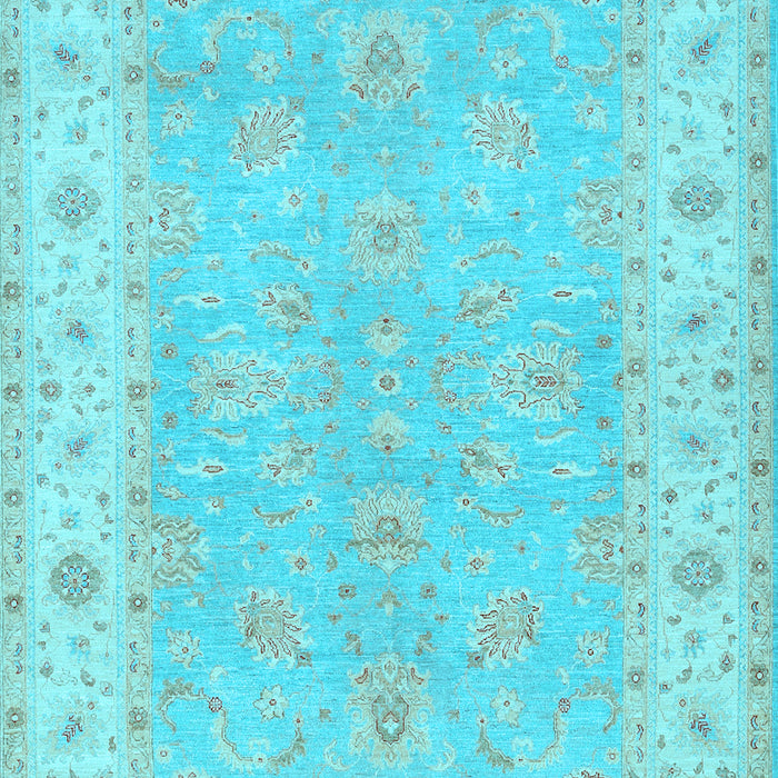 Machine Washable Oriental Light Blue Traditional Rug, wshtr1560lblu