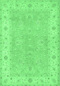 Oriental Emerald Green Traditional Rug, tr1560emgrn