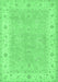 Oriental Emerald Green Traditional Rug, tr1560emgrn