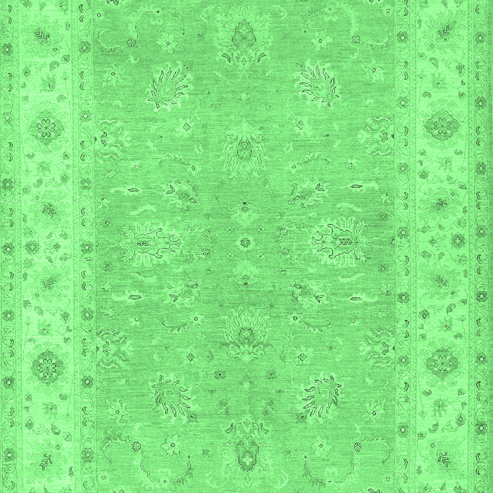 Oriental Emerald Green Traditional Rug, tr1560emgrn