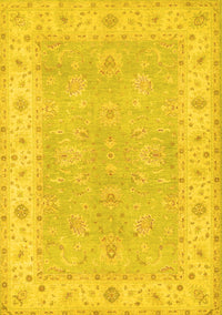Oriental Yellow Traditional Rug, tr1560yw
