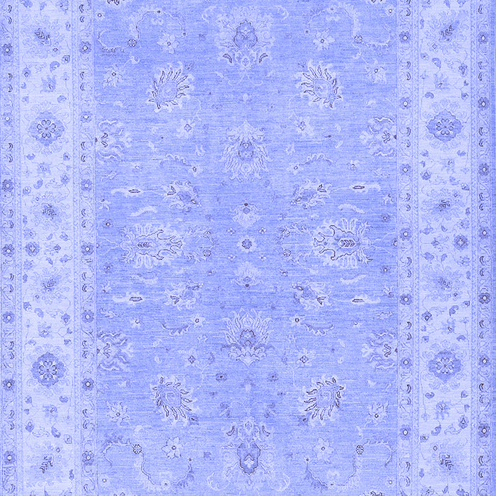 Machine Washable Oriental Blue Traditional Rug, wshtr1560blu
