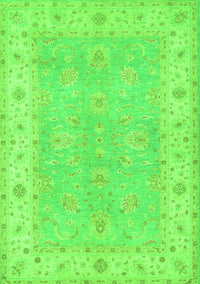 Oriental Green Traditional Rug, tr1560grn