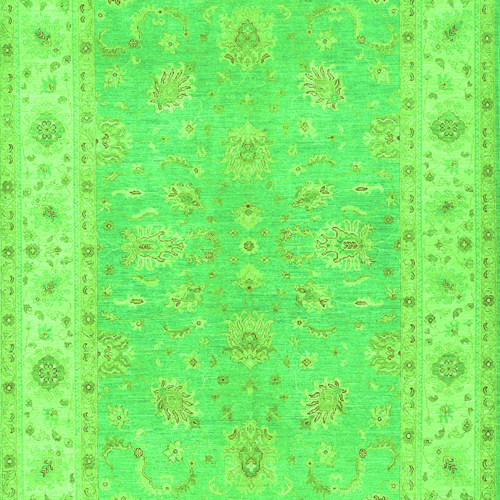 Oriental Green Traditional Rug, tr1560grn