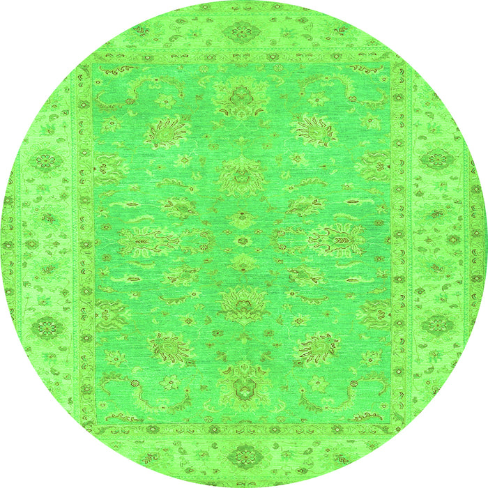 Machine Washable Oriental Green Traditional Area Rugs, wshtr1560grn