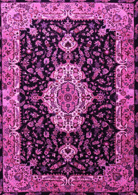 Medallion Pink Traditional Rug, tr1561pnk