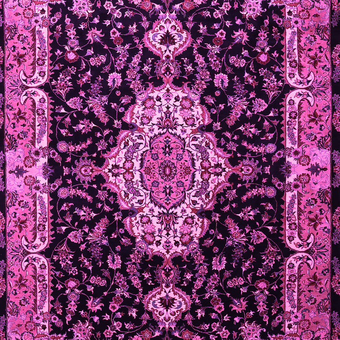 Medallion Pink Traditional Rug, tr1561pnk