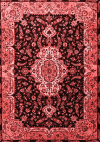 Medallion Red Traditional Rug, tr1561red