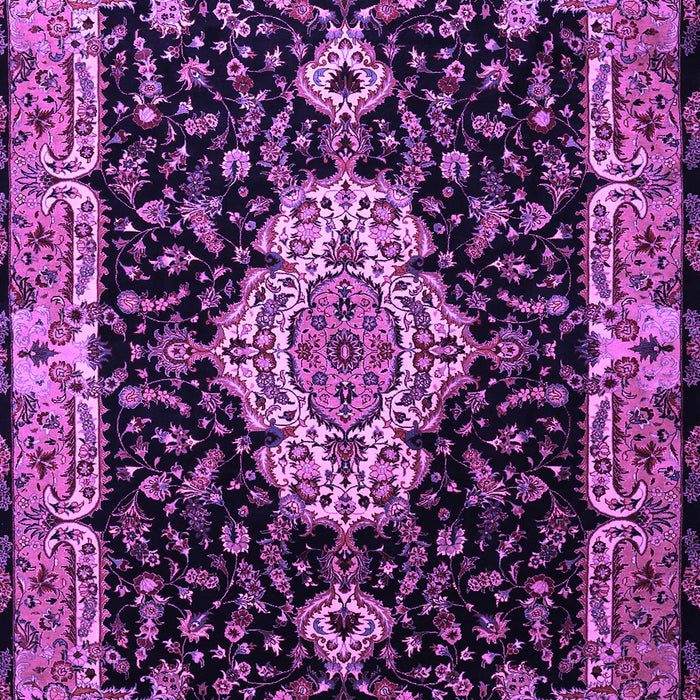 Medallion Purple Traditional Rug, tr1561pur