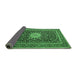 Sideview of Medallion Emerald Green Traditional Rug, tr1562emgrn