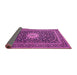 Sideview of Medallion Pink Traditional Rug, tr1562pnk