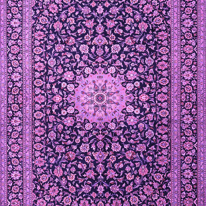 Machine Washable Medallion Purple Traditional Area Rugs, wshtr1562pur