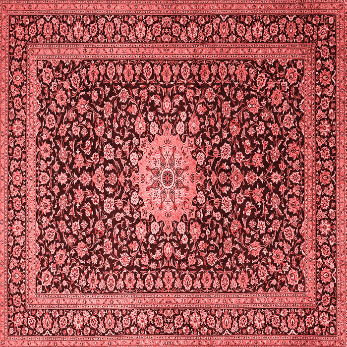 Medallion Red Traditional Rug, tr1562red