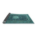 Sideview of Medallion Light Blue Traditional Rug, tr1562lblu