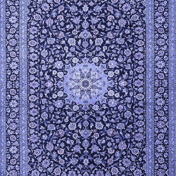 Medallion Blue Traditional Rug, tr1562blu