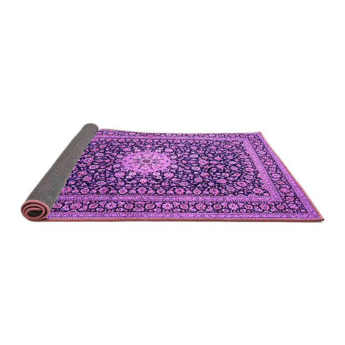 Sideview of Medallion Purple Traditional Rug, tr1562pur