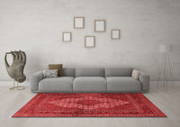 Machine Washable Persian Red Traditional Rug, wshtr1563red