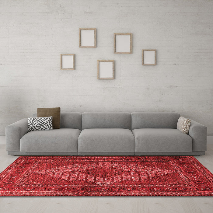 Traditional Red Washable Rugs