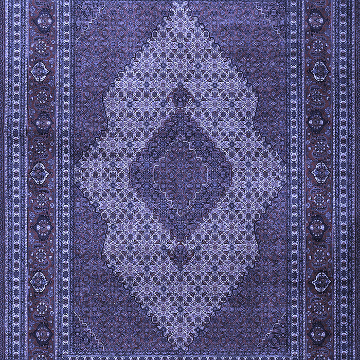 Machine Washable Persian Blue Traditional Rug, wshtr1563blu