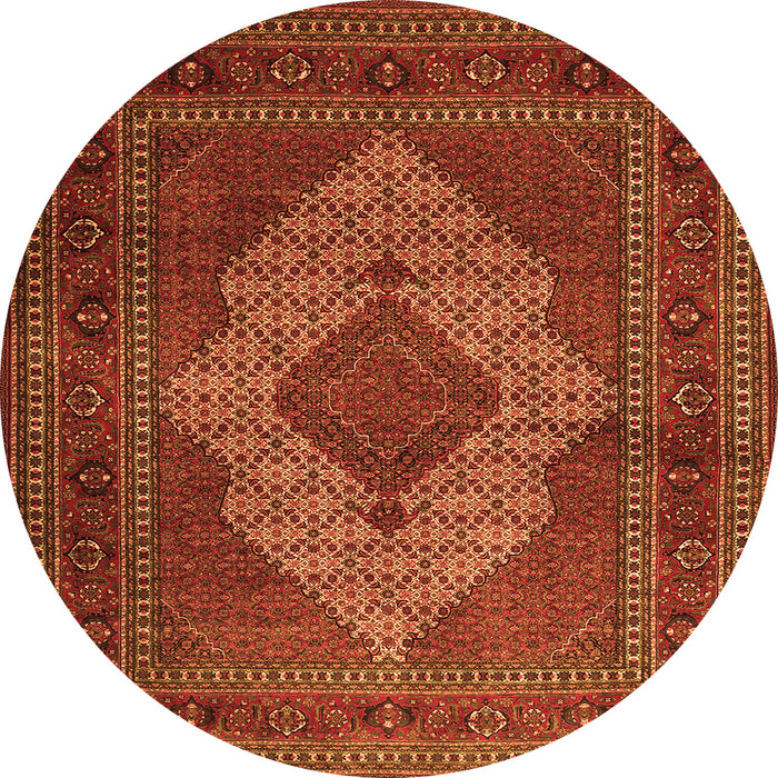Machine Washable Persian Orange Traditional Area Rugs, wshtr1563org