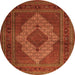 Machine Washable Persian Orange Traditional Area Rugs, wshtr1563org