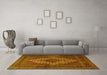 Machine Washable Persian Yellow Traditional Rug in a Living Room, wshtr1563yw