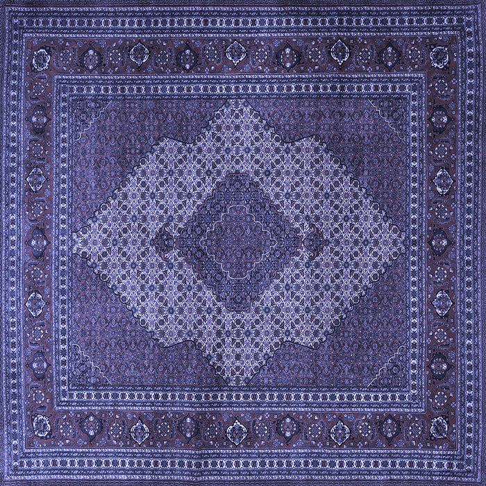 Square Persian Blue Traditional Rug, tr1563blu
