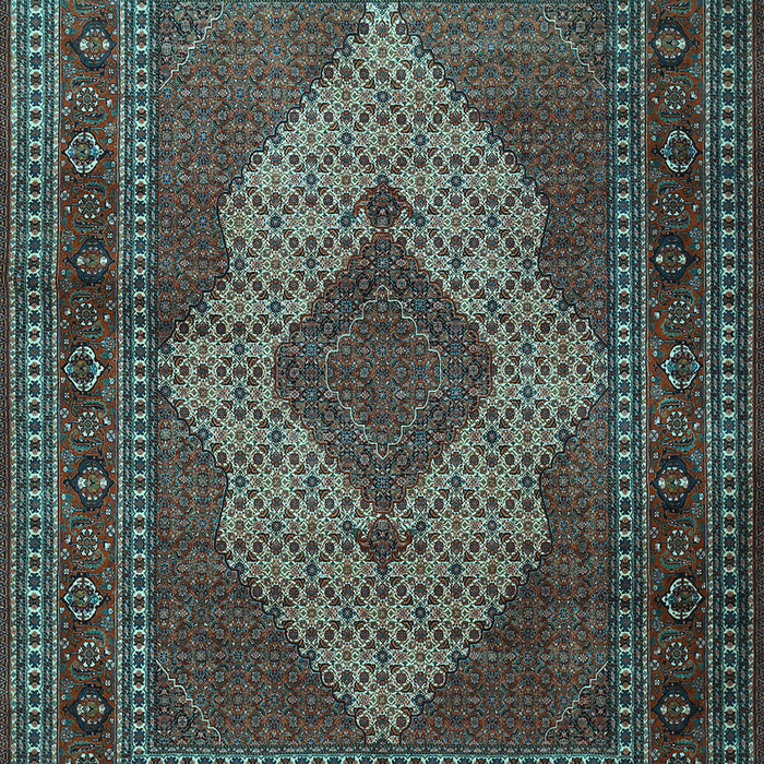 Machine Washable Persian Light Blue Traditional Rug, wshtr1563lblu