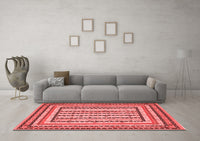 Machine Washable Persian Red Traditional Rug, wshtr1564red