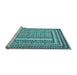 Sideview of Machine Washable Persian Light Blue Traditional Rug, wshtr1564lblu