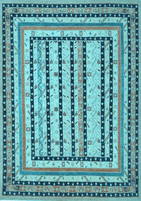 Persian Light Blue Traditional Rug, tr1564lblu