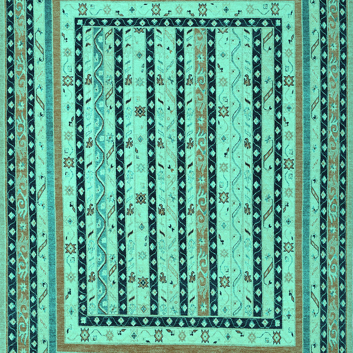 Machine Washable Persian Turquoise Traditional Area Rugs, wshtr1564turq