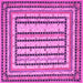 Square Persian Pink Traditional Rug, tr1564pnk