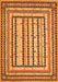 Serging Thickness of Machine Washable Persian Orange Traditional Area Rugs, wshtr1564org