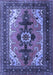 Machine Washable Persian Blue Traditional Rug, wshtr1565blu