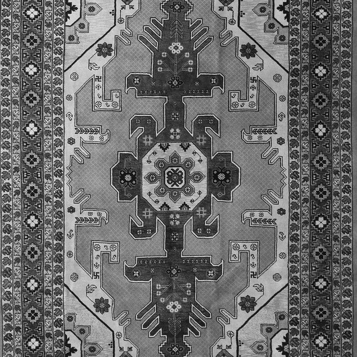 Serging Thickness of Machine Washable Persian Gray Traditional Rug, wshtr1565gry