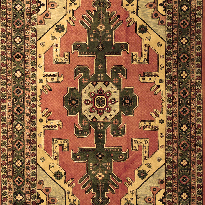 Machine Washable Persian Brown Traditional Rug, wshtr1565brn