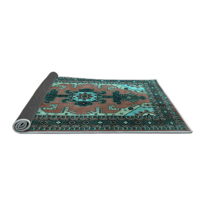 Sideview of Persian Light Blue Traditional Rug, tr1565lblu