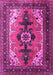 Machine Washable Persian Pink Traditional Rug, wshtr1565pnk