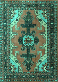 Persian Turquoise Traditional Rug, tr1565turq