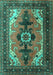 Persian Turquoise Traditional Rug, tr1565turq