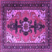 Square Persian Purple Traditional Rug, tr1565pur