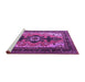 Sideview of Machine Washable Persian Purple Traditional Area Rugs, wshtr1565pur