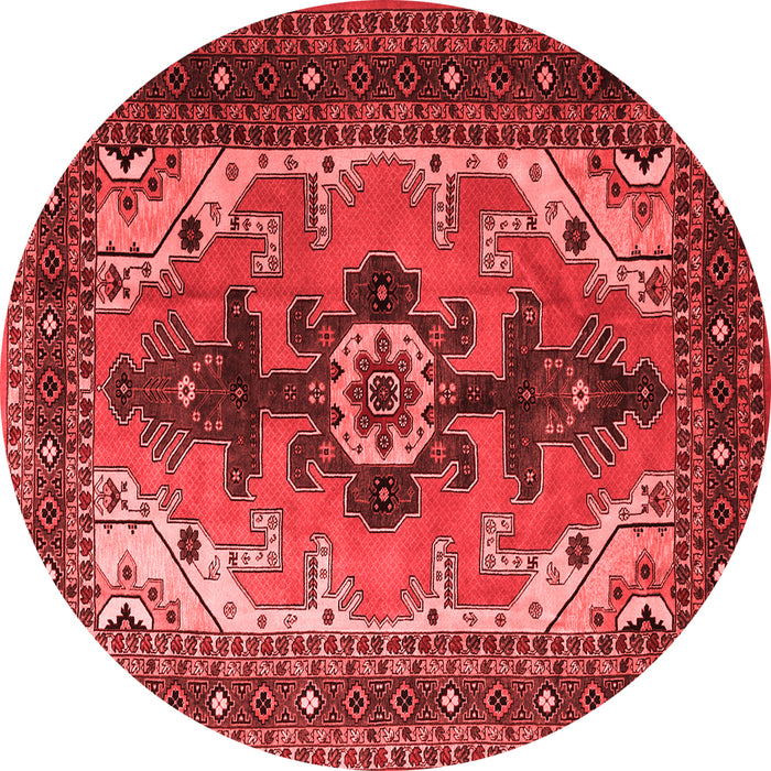Machine Washable Persian Red Traditional Rug, wshtr1565red