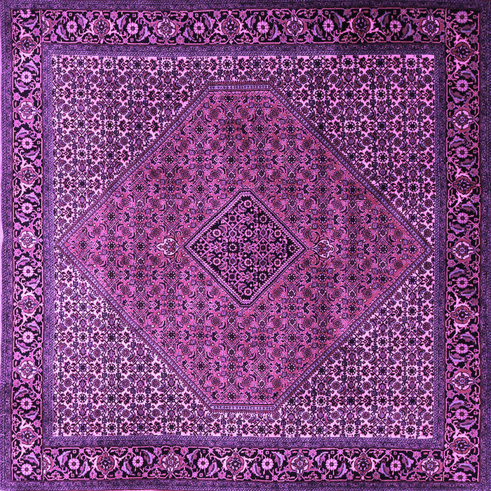 Square Machine Washable Persian Purple Traditional Area Rugs, wshtr1566pur